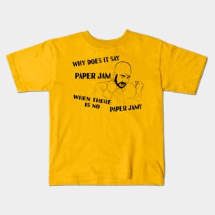 Paper Jam Mondays Suck Kids T-Shirt